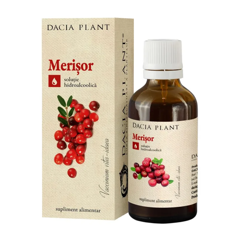 Tinctura de merisor, 50ml, Dacia Plant — preț și oferte