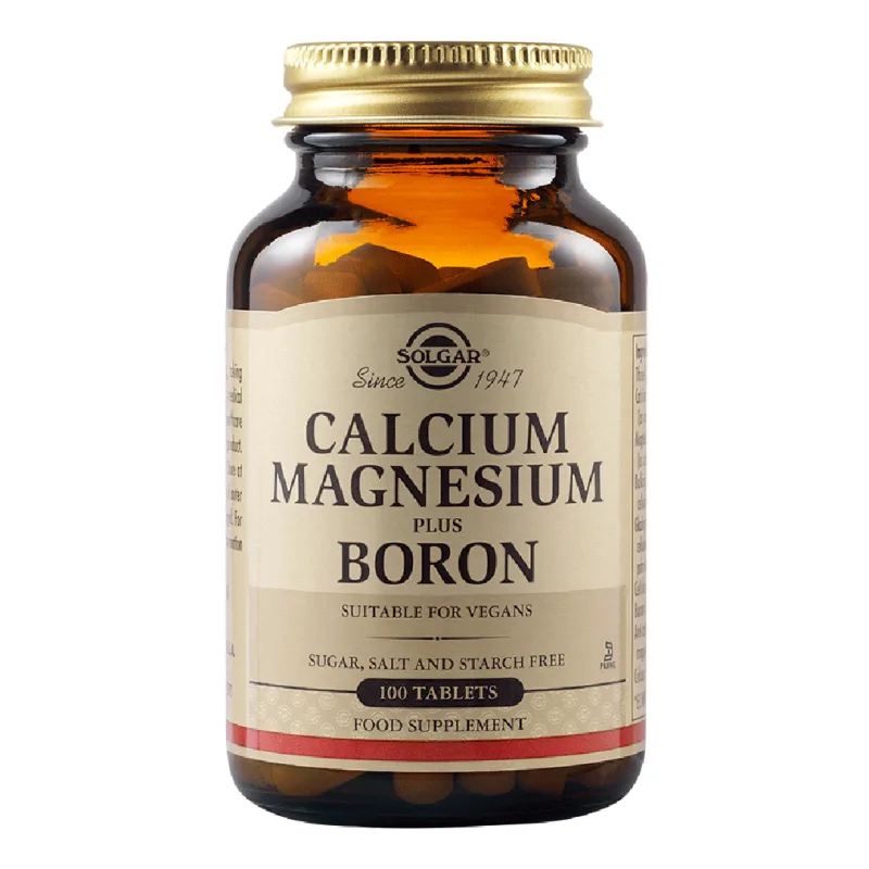 Calcium Magnesium + Boron, 100 capsule, Solgar — preț și oferte