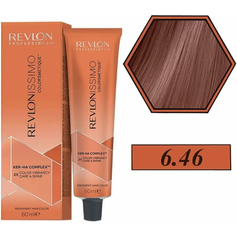 Vopsea păr, Revlon, Revlonissimo Colorsmetique, castaniu cupru, 60ml — preț și oferte