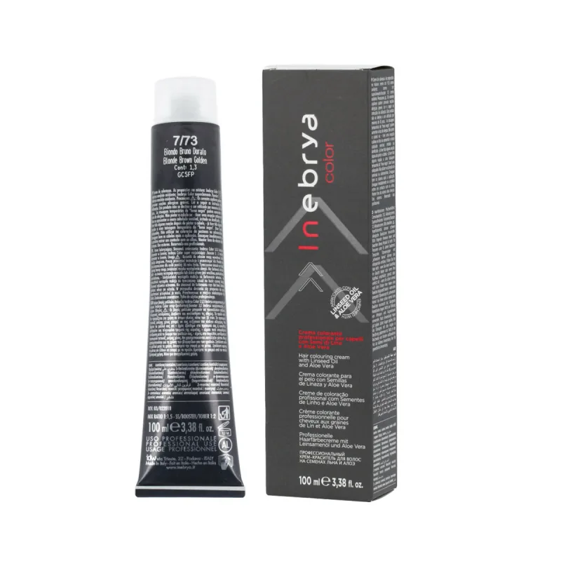 Vopsea de păr, Inebrya, Tobacco 7/73, arămiu 100 ml — preț și oferte