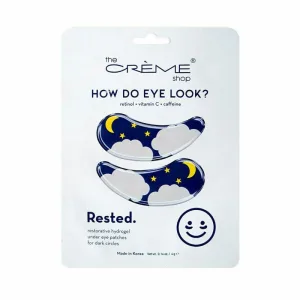 Patch pentru zona ochilor, The Crème Shop, hidrogel, reutilizabil, 2 bucăți