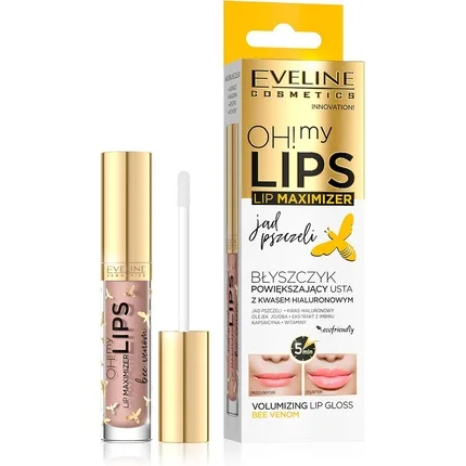 Luciu de buze, Eveline Cosmetics, Oh! My Lips, 4.5 ml, venin de albine — preț și oferte