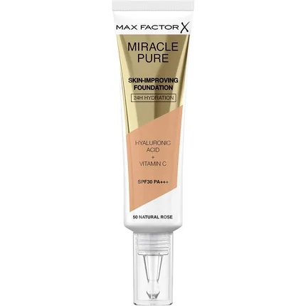 Fond de ten, Max Factor, Miracle Pure, Natural Rose 50, lichid — preț și oferte