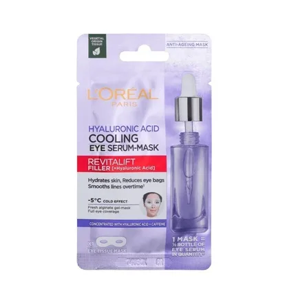 Mască ochi, L'Oreal Paris, Revitalift Filler, 11g, efect răcoritor L'Oréal — preț și oferte