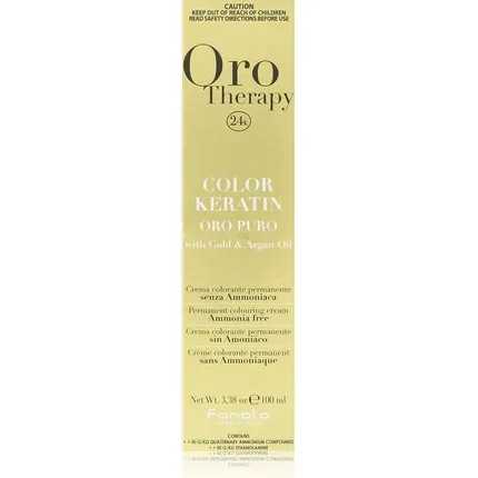 Vopsea păr, Fanola, Oro Therapy Colour Keratin, negru, 100ml — preț și oferte