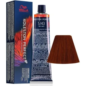 Vopsea de păr, Wella, Koleston Perfect Vibrant Reds 5/43, roșu, 60ml