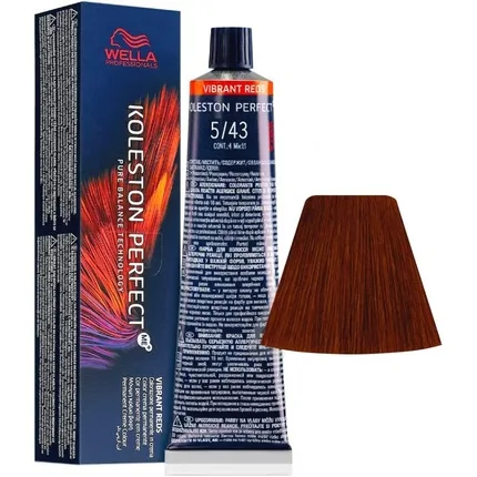 Vopsea de păr, Wella, Koleston Perfect Vibrant Reds 5/43, roșu, 60ml — preț și oferte