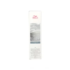 Cremă colorantă păr, Wella, True Grey, Steel Glow, 60 ml, gri închis