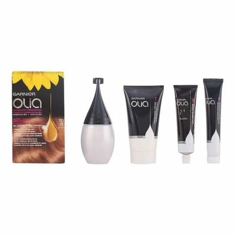 Vopsea de păr fără amoniac, Garnier, Olia, blond, 7.0 — preț și oferte