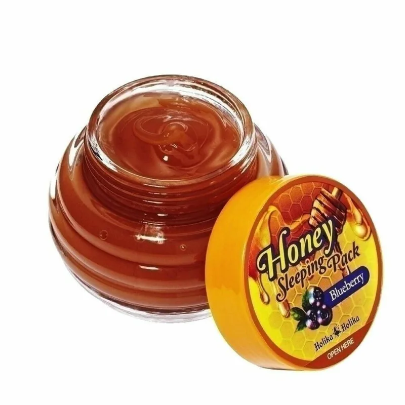 Masca de noapte, Holika Holika, Honey Sleeping Pack, afine, 90 ml — preț și oferte