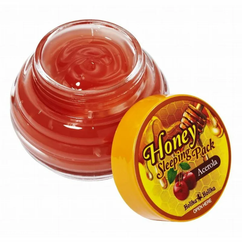 Masca de față, Holika Holika, Honey Sleeping Pack, miere și acerola, 90 ml — preț și oferte