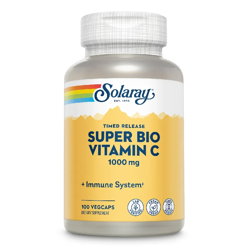 Super Bio Vitamina C Solaray, 100 capsule, Secom — preț și oferte