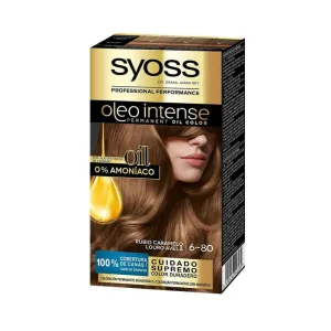 Vopsea de păr, Syoss, Olio Intense 6-80, blond caramel