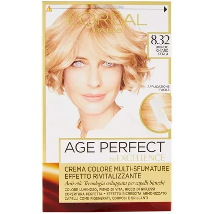 Vopsea de păr, L'Oréal, Age Perfect, blond deschis perlat — preț și oferte