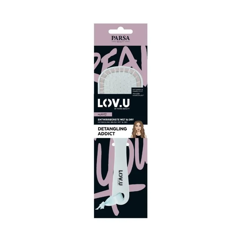 Perie de descurcat mica LOV.U, Wet&Dry, menta, 1 bucata, Parsa — preț și oferte
