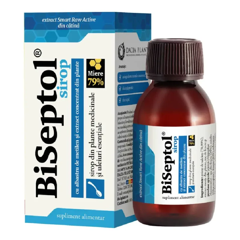 BiSeptol sirop, 100 ml, Dacia Plant — preț și oferte