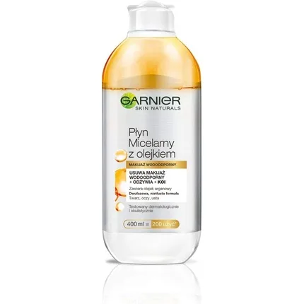 Demachiant facial, Garnier, Skin Naturals, apă micelară cu ulei, 400 ml — preț și oferte