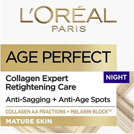 Cremă de noapte, L'Oréal, Age Perfect, colagen, 50ml — preț și oferte