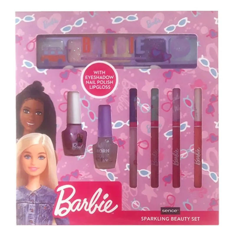 Set de machiaj, Sence Beauty, Barbie, 7 piese, roz — preț și oferte