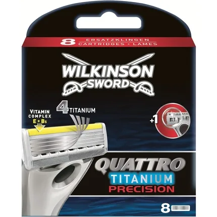 Lame de ras, Wilkinson Sword, Quattro Titanium Precision, argintiu — preț și oferte