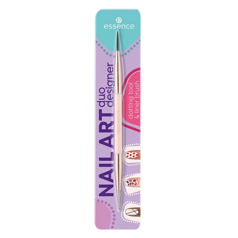 Pensulă unghii, Essence, Nail Art, duo, negru — preț și oferte
