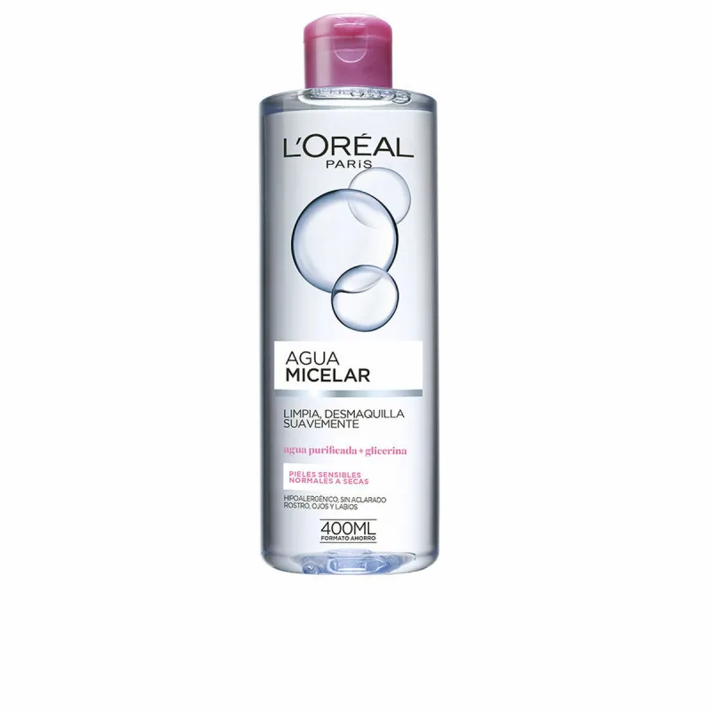 Apă micelară, L'Oréal, Agua Micelar Suave, 400 ml, piele sensibilă — preț și oferte