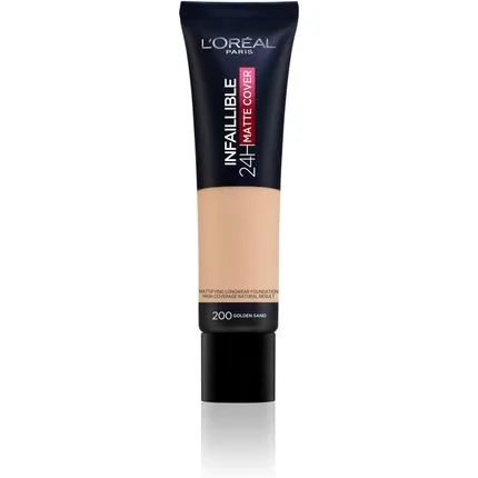 Fond de ten, L'Oréal Paris, Infallible 24h Matte Cover, auriu nisip, 30ml — preț și oferte
