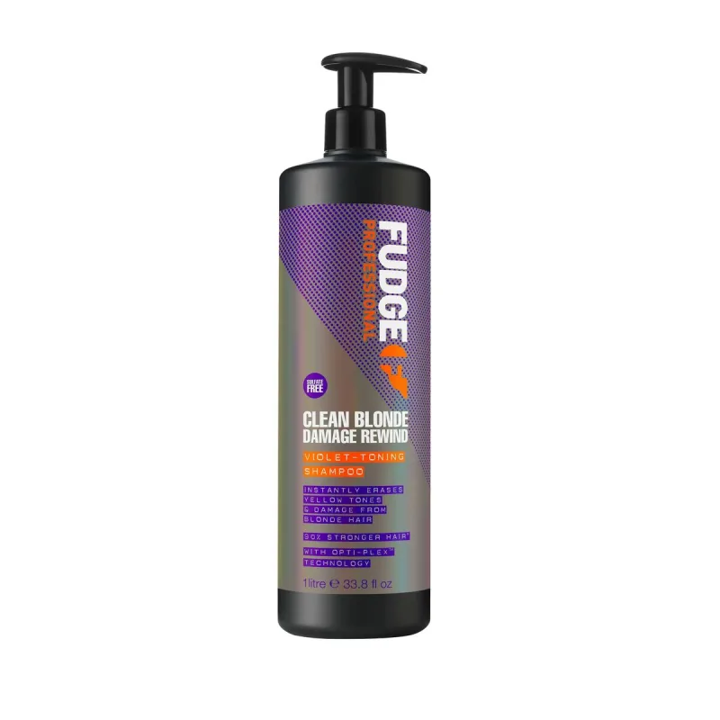 Șampon, Fudge, Clean Blonde Damage Rewind, 1000 ml, violet — preț și oferte