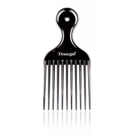 Pieptene păr afro, Donegal, model 1513, plastic negru Markenlos — preț și oferte