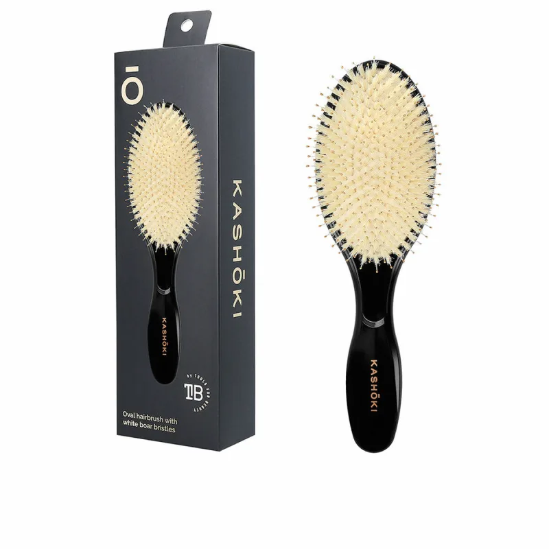 Perie păr, TB Tools For Beauty, Kashoki, alb, oval mare — preț și oferte