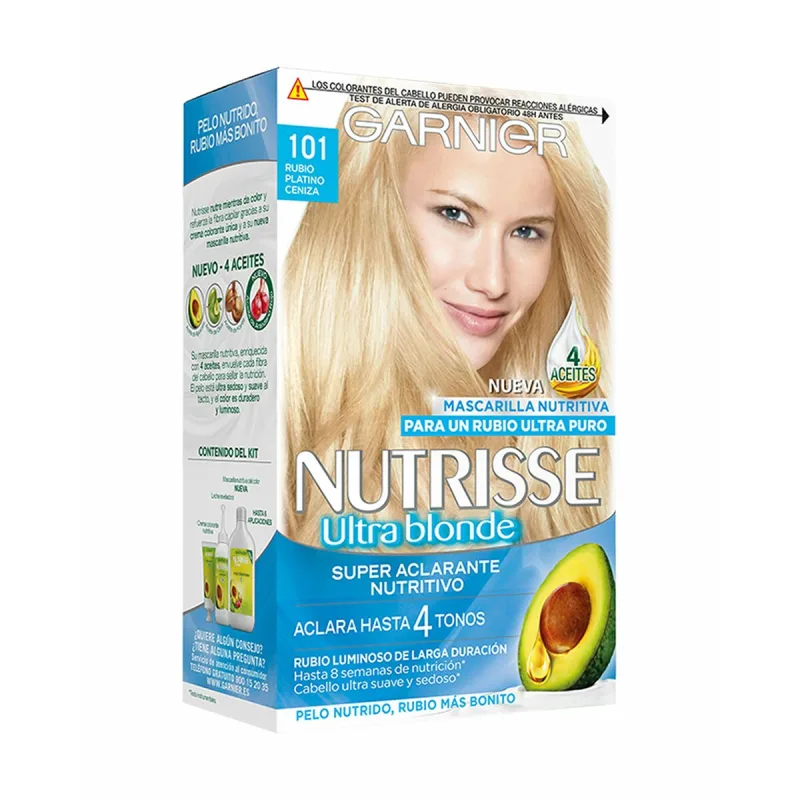 Vopsea păr, Garnier Nutrisse, Crème, blond cenușiu platina — preț și oferte
