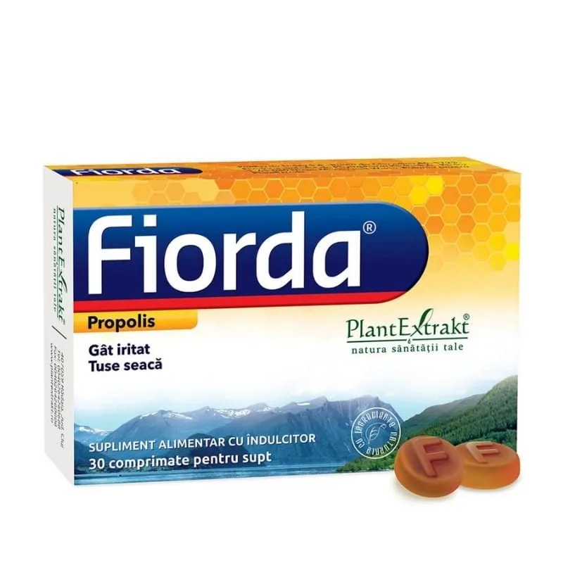 Fiorda cu aroma de propolis, 30 comprimate, Plant Extrakt PLANTEXTRAKT — preț și oferte