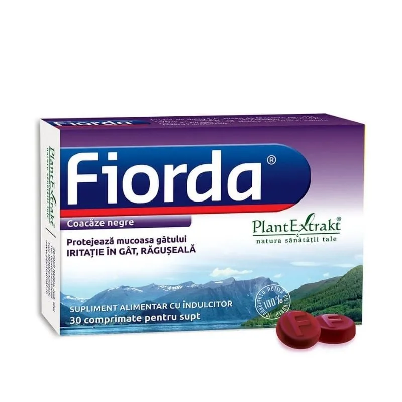 Fiorda cu aroma de coacaze negre, 30 comprimate, Plant Extrakt PLANTEXTRAKT — preț și oferte