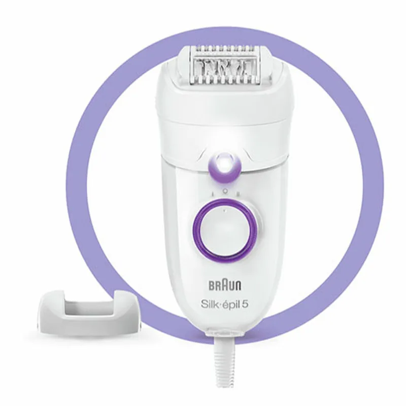 Epilator, Braun, Silk-épil 5, alb mov, setări viteză — preț și oferte