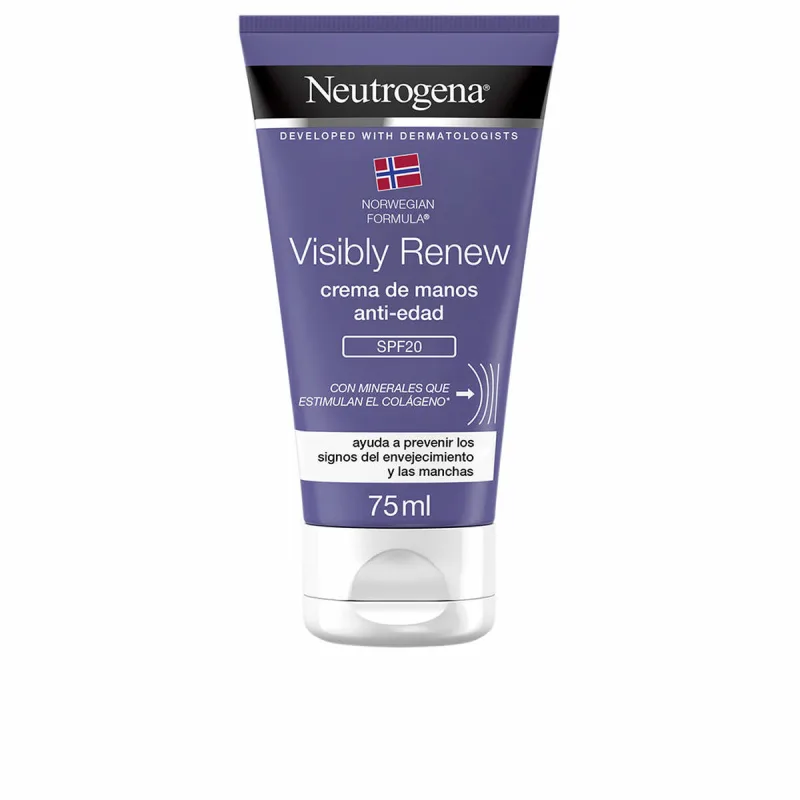 Cremă de mâini, Neutrogena, Visibly Renew, SPF20, 75ml Crema — preț și oferte