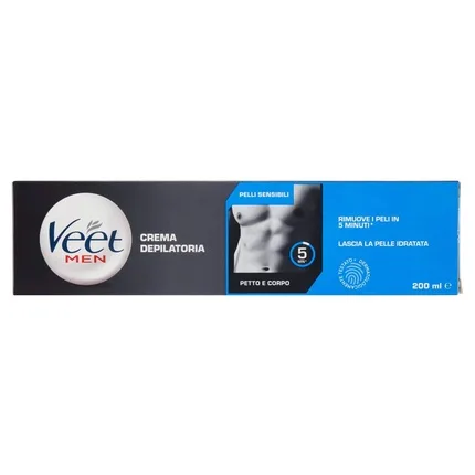 Cremă depilatoare bărbați, Veet, 200ml, piele sensibilă — preț și oferte