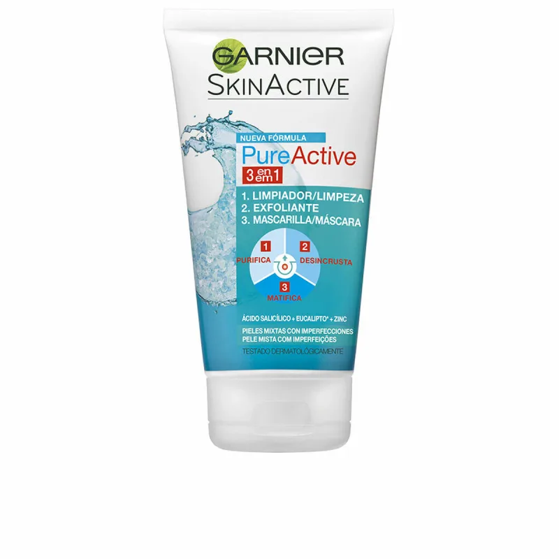 Gel de curățare Garnier Active, 3 în 1, 150 ml — preț și oferte