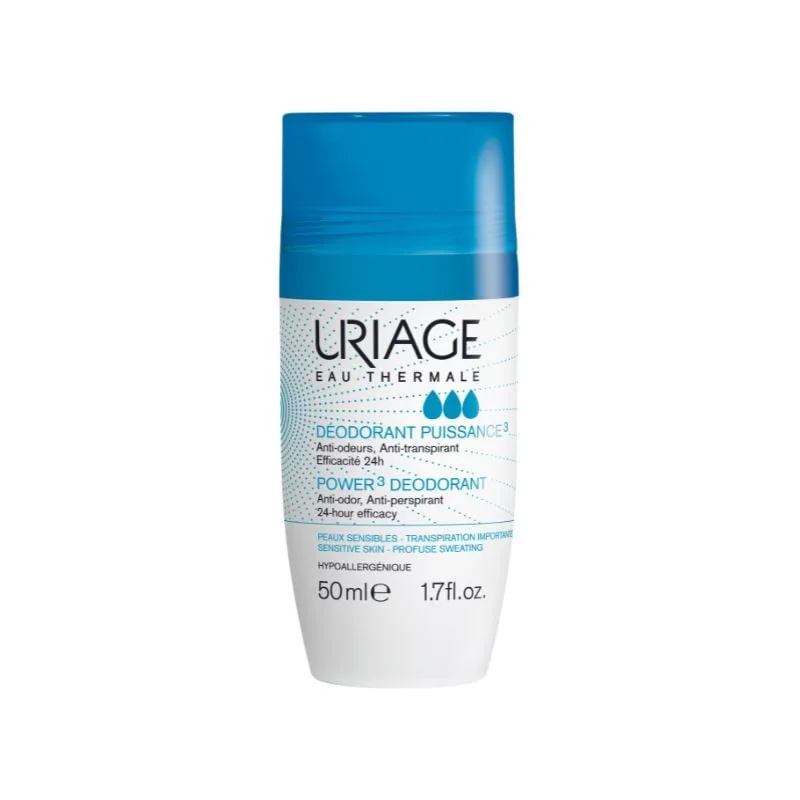 Deodorant roll-on antiperspirant 24H Puissance, 50ml, Uriage — preț și oferte