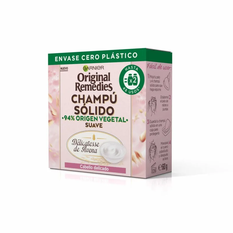 Șampon solid, Garnier, Original Remedies, liniștitor, 60 g — preț și oferte