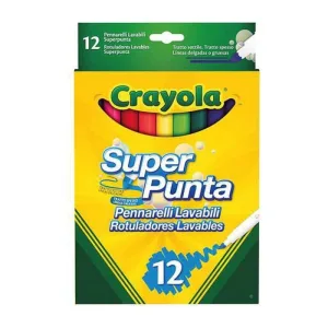 Set carioci colorate, Crayola, 12 bucăți, multicolor