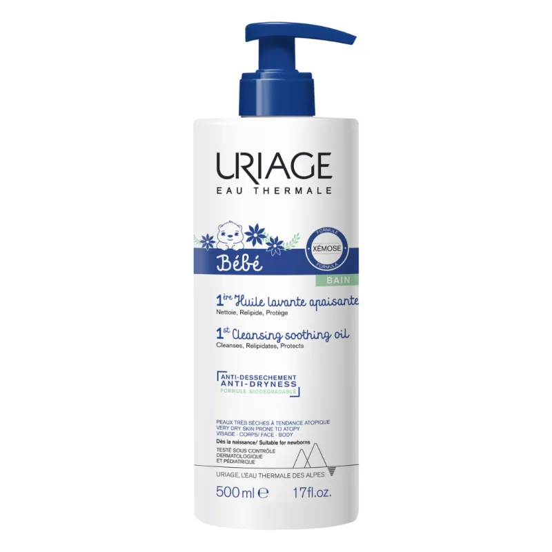Ulei de curatare calmant 1er Bebe, 500 ml, Uriage — preț și oferte