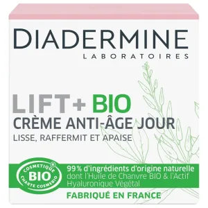 Cremă anti-îmbătrânire, Diadermine, Lift+ Bio, 50ml, 99% ingrediente naturale