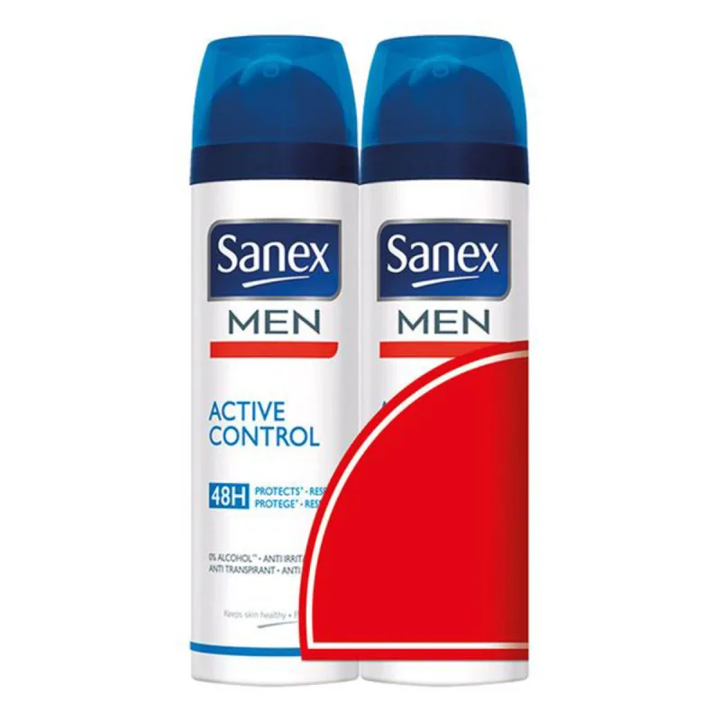Deodorant spray, Sanex, Men Active Control, alcool free, 2 x 200 ml — preț și oferte