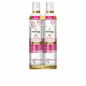 Spumă pentru bucle, Pantene, set 2 x 200 ml, pentru păr creț