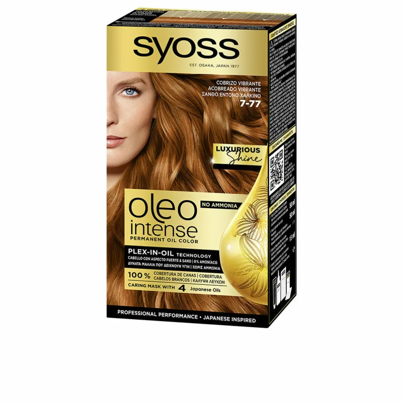Vopsea de păr, Syoss, Oleo Intense, cu uleiuri, arămiu intens — preț și oferte