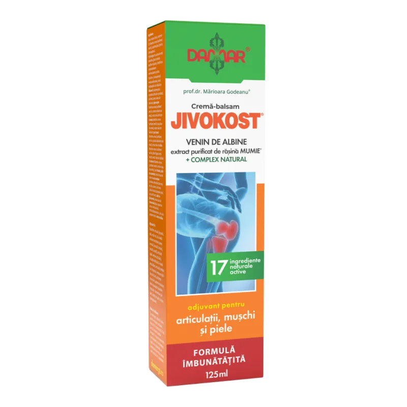 Crema-balsam Jivokost cu venin de albine, extract purificat de rasina Mumie, 125 ml, Damar — preț și oferte