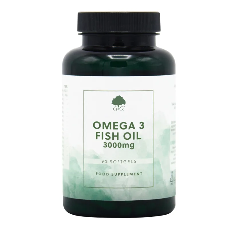 Omega 3 Ulei De Peste, 3000 mg, 90 capsule moi, G&G G&G Vitamins — preț și oferte