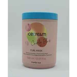Masca de păr, Inebrya, Ice Cream Curly Plus, hidratantă, 1000 ml
