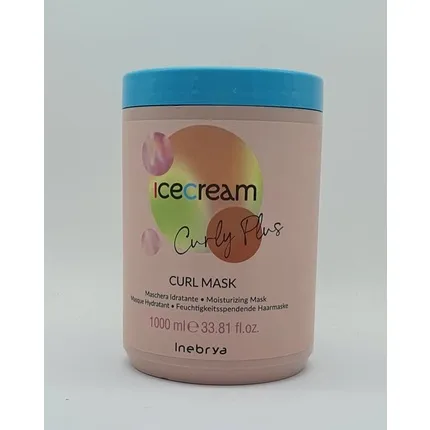 Masca de păr, Inebrya, Ice Cream Curly Plus, hidratantă, 1000 ml — preț și oferte