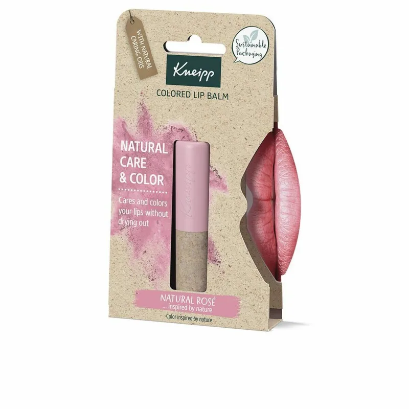 Balsam de buze, Kneipp, Natural Rosé, 100% natural, vegan — preț și oferte